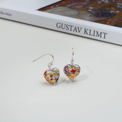 THE KISS | Bling Heart Earrings - Earrings