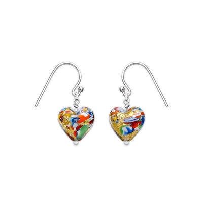 THE KISS | Bling Heart Earrings - Earrings