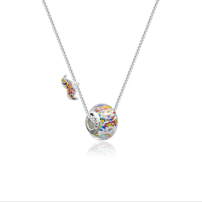 THE KISS Charm Necklace - Silver - Charm Necklace
