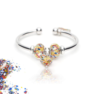 THE KISS | Elegance Charm Bangle - Gold and Silver - Charm Bangle