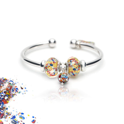 THE KISS | Elegance Charm Bangle - Gold and Silver - Charm Bangle