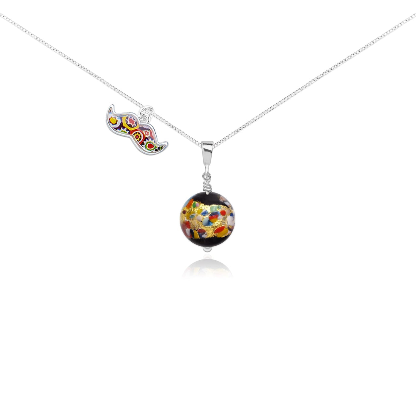 THE KISS | Elegance Mini Pendant - 0.85mm 925 Sterling Silver - Pendant Necklace