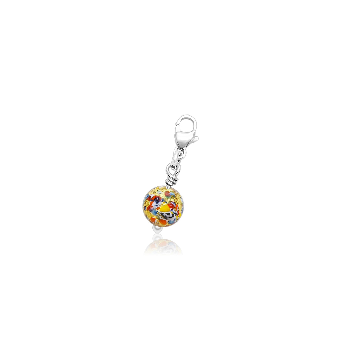 THE KISS | Round Charm - Gold - Charms